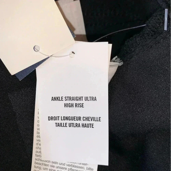 Abercrombie & Fitch Ankle Straight Ultra High Rise Vegan Leather Denim 37 24W - Picture 14 of 14